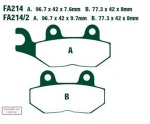 EBC Brakes FA214/2HH Plaquettes de freins - Photo 1/7