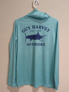 Guy Harvey Hoodie Pullover Gr. M Unisex Langarm Maritim Grafik  - Bild 1 von 9