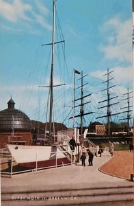Gipsy Moth Greenwich Postcard Salmon Cameracolour England  - Picture 1 of 2