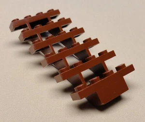 x1 NEW Lego Brown Stair CASTLE CITY TOWN Minifig Parts REDDISH BROWN - Picture 1 of 1