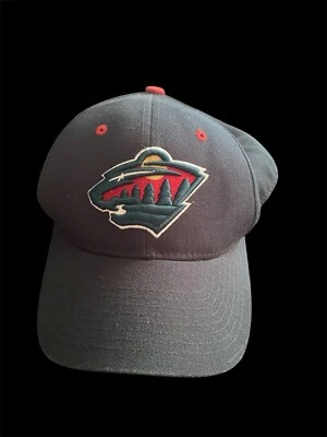 Zephyr NHL Minnesota Wild Cap Stretch Fitted Hat Size S/M Embroidered Logo  - Image 1 of 3