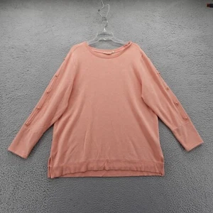 Soft Surroundings Go Lively Bibi Pullover 1X Pfirsich Rosa Damen Soft French Terry - Bild 1 von 13
