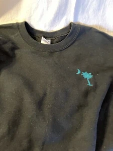 South Carolina Sweatshirt Women’s Black Large with Palm Tree & Crescent Moon - Picture 1 of 2