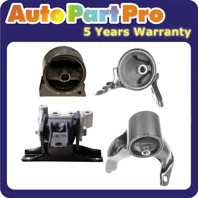 Juego de 4 piezas de montaje de motor y transmisión automática para Mitsubishi Outlander 2,4 L tracción delantera 08-13 Foto 1 de 4