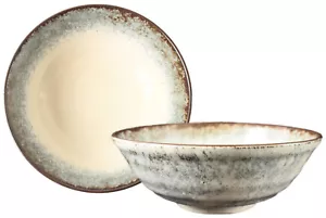 Mino ware Japanese Ceramics Ramen Noodle Bowl Rust Patina Made in Japan - Picture 1 of 8