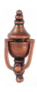 Dolls House Door Knocker Bronze Colour Door Furniture Miniature 1:12th Scale - Picture 1 of 4