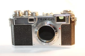 Nikon S2 rangefinder 35mm RF camera body only Chrome dial Nippon Kogaku - Picture 1 of 10