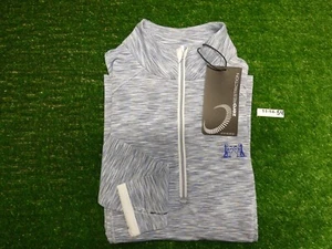 Zero Restriction Womens Zip Mock Golf Pullover NGLA Logo Cloud X Small New - Picture 1 of 3