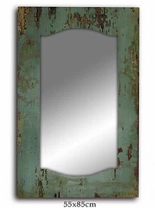 Industrial Rustic Teal Cafe Home Decorative Classic Vintage Retro Wall Mirror - Picture 1 of 1