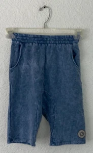 Tiny Whales Boys Rogue Cozy Shorts Mineral River Blue Size 12-14 - Picture 1 of 3