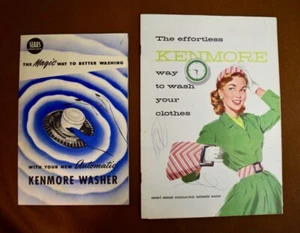 2 manuales/folletos vintage de lavadora Sears Roebuck & Co.-Kenmore, años 50 - Imagen 1 de 3