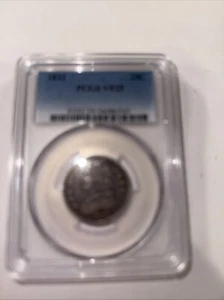 1833 Capped Bust PCGS VF25 25 cent piece - Picture 1 of 2