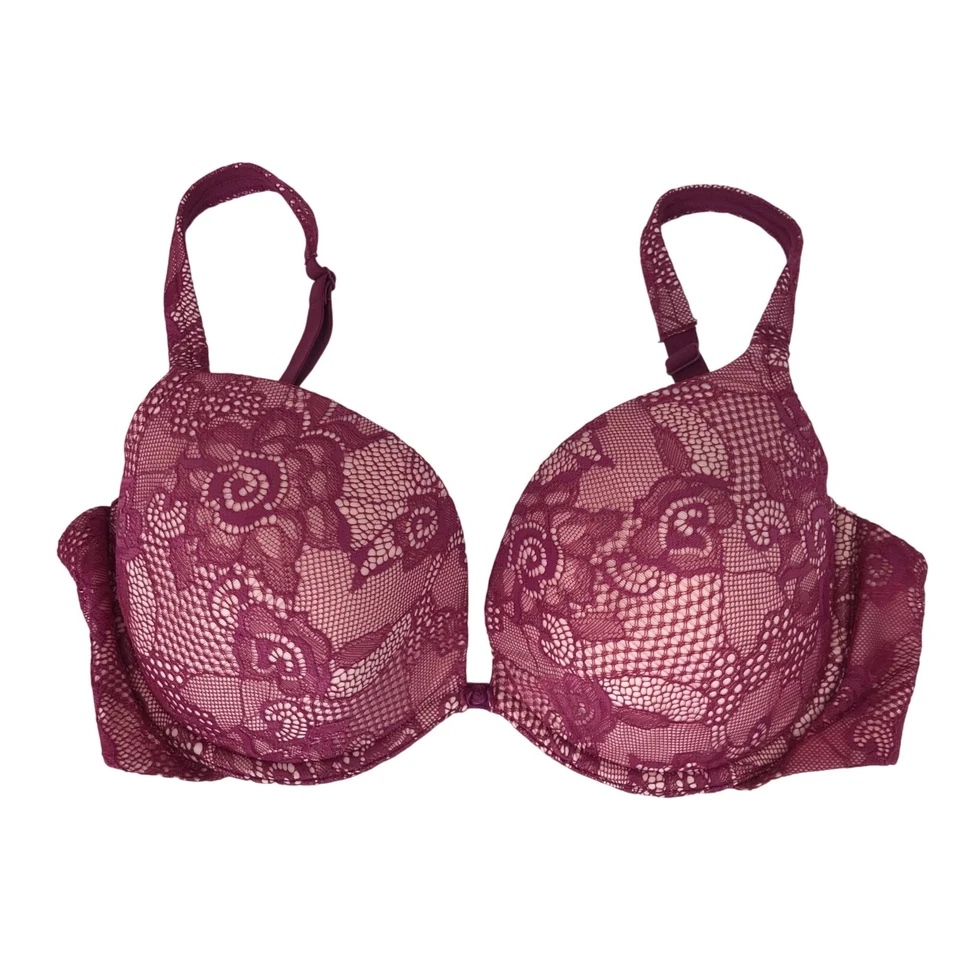 LILYETTE ~ MUJER 38D ~ SUJETADOR CON AROS DE ENCAJE ROSA ~ ESTILO 0874 Foto 1 de 4