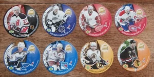 1998-99 Kraft Peanut Butter "Dynamite Defenders" Hockey Mail-In Set 8 Discs  - Bild 1 von 4