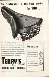TERRYS Spring Seat Cycle Saddle ADVERT #11 Original Vintage 1948 Print Ad 686/52 - Picture 1 of 1