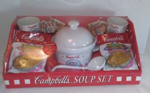 Vintage campbell soup Tureen gift set  collectible sealed