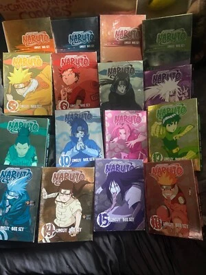 NARUTO Shonen Jump- Uncut Box Set/Lot Box Sets 1-16 Complete Foto 1 de 3