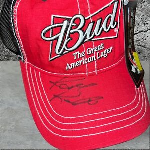 Kasey Kahne BUD TRUCKER #9 NWT CHASE AUTH GEM autographed NOS VINTAGE NASCAR hat