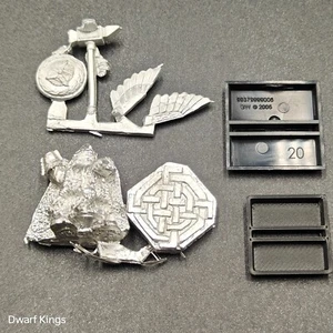 Warhammer Dwarfs Lord on Oath Stone Old World Fantasy Metal 2000 - Imagen 1 de 10