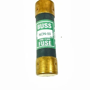 BUSSMANN BUSS ONE-TIME NON-50 FUSE 50 AMP 250V NEW FROM FACTORY BOX - Picture 1 of 4