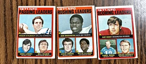 1971 NFC Passing, Rushing and Scoring Leaders Card Lot of 3 - Picture 1 of 2
