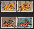 GB 1974 sg958-961 Medieval Warriors Knights Horses Set Fine Used