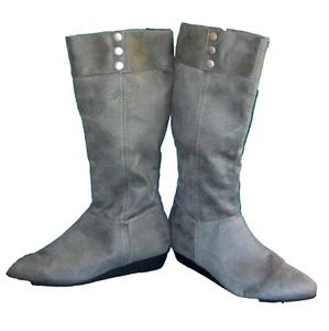 *NEW* Chinese Laundry Tahoe Women's Gray Suede Knee High Boots Size 10 - Picture 1 of 7