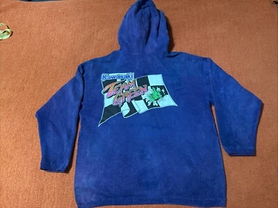KAWASAKI Team Green Hoodie Vintage 90s Motocross Purple Tie Dye USA Rare Size L - Bild 1 von 4