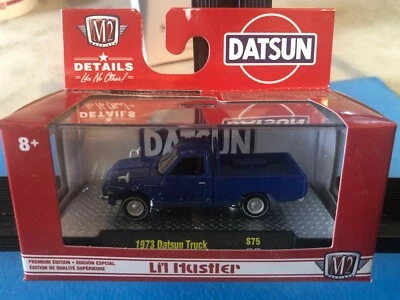 1/64 M2 1973 DATSUN PICKUP LI'L HUSTLER BLUE - Image 1 of 2