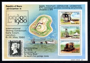 1980 Nauru Phosphate Corporation 10th Ann/Londres Exposición de Estampillas MUH - Imagen 1 de 1