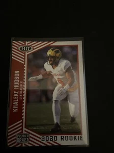 2020 Sage Hit Khaleke Hudson RC Michigan Red Parallel LB #17 - Picture 1 of 2