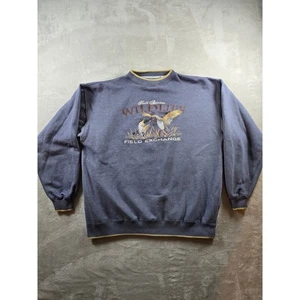 Vintage Sweatshirt Red Cliff Trading Co. XL Nature Mallard Ducks Wildlife *lesen - Bild 1 von 13