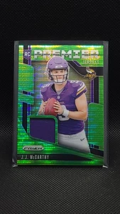 2024 Panini Prizm - Maglie Premier J.J. McCarthy #PJ-JJM Pulsar Verde Neon (RC) - Foto 1 di 2