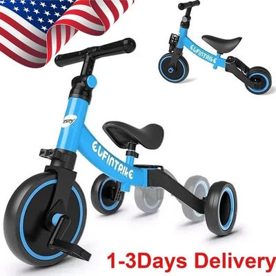 Triciclo plegable para niños pequeños 5 en 1, para regalos de Navidad de 1 a 4 años Foto 1 de 4