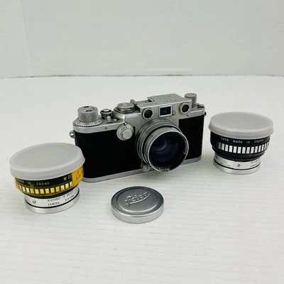 PAQUETE de cámara vintage Leica D.R.P Ernst Leitz Wetzlar sin probar Foto 1 de 4