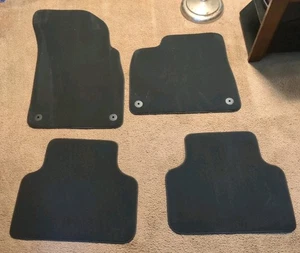 OEM Audi Q7 Q8 2016-2023 Genuine Carpet Floor Mats Set Black 4M1 863 011 F 4PC - Picture 1 of 7
