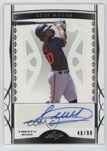 Hoja Trinity 2022 lámina de plata/99 Luis Matos #BA-LM2 automático - Imagen 1 de 3