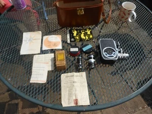 Bolex Paillard B8SL 1960's cine camera, cased, 4 lenses, receipt, manual, works - Picture 1 of 19