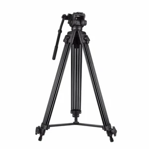 Video Tripod Kit with Video head Aluminum Heavy Duty Tripod with Fluid Head - Picture 1 of 6