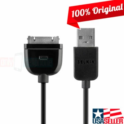Original BELKIN USB to Apple 30-Pin Data Sync/Charger Cable for iPad 1st Gen - Image 1 of 2