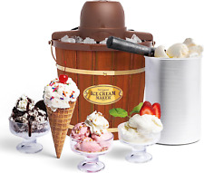 Electric Ice Cream Maker - Old Fashioned Soft Serve Gelato Frozen Yogurt Machine