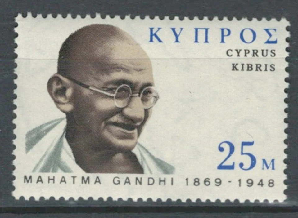 LOTE DE ESTAMPILLAS CHIPRE EUROPA MANCOMUNIDAD BRITÁNICA GENTE FAMOSA GANDHI MNH (CYP 426) Foto 1 de 1