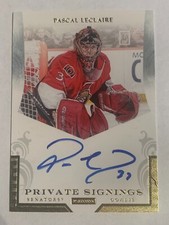 2011-12 Panini Certified Private Signings Autograph #PL Pascal Leclaire