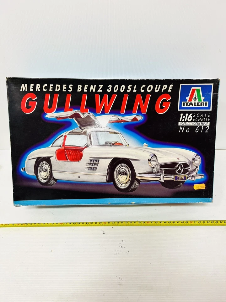 GULLWING MERCEDES 300SL COUPE’ KIT DI MONTAGGIO ITALERI 1:16 COD 612 RARE!!! - Immagine 1 di 4