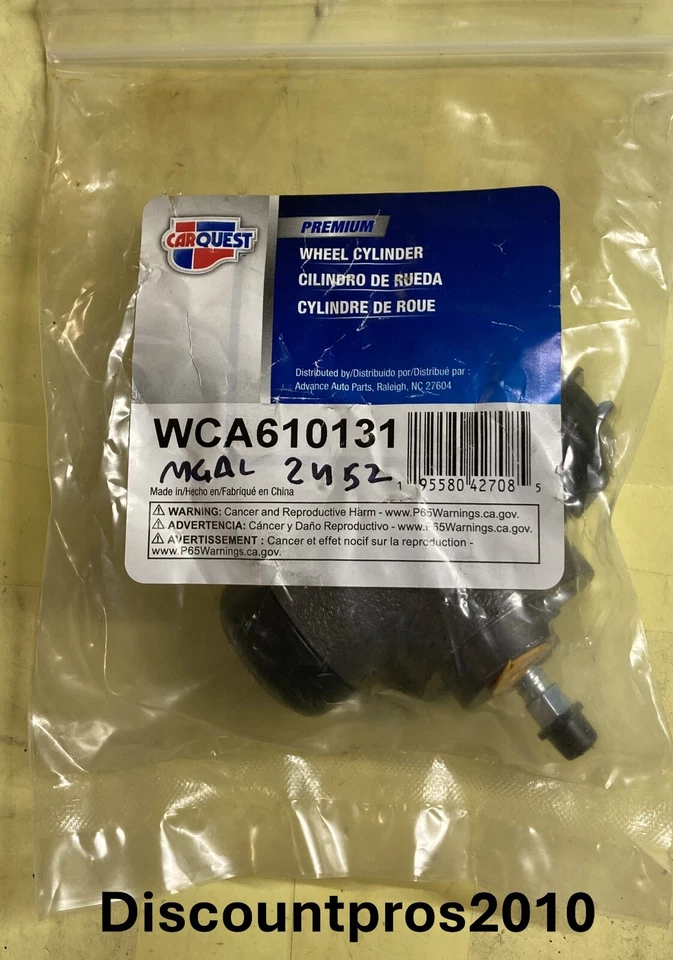 Cilindro de rueda de freno de tambor trasero Carquest WCA610131 Chevrolet GMC 2002-2008 Foto 1 de 1