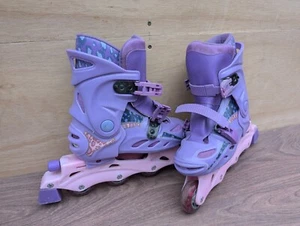 Bratz Girls Purple Inline Roller Skates - UK Size - Pink & Purple - Picture 1 of 11