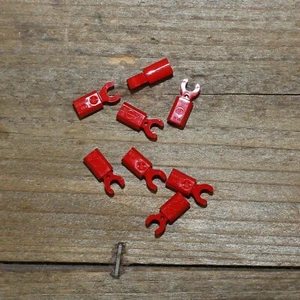 LEGO 44873 11090 Bright Red Connector Bar Holder with Clip Qty 8 - Picture 1 of 3