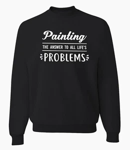 Painting Sweatshirt Art Lover Painter Gift Paint Colors Funny Sweater - Bild 1 von 2