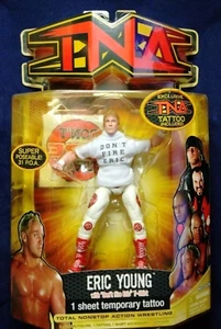 TNA ERIC YOUNG 2007 Wrestling Action Figure w/ Don't Fire Eric Shirt MARVEL Rare - Picture 1 of 24