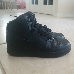 Chaussures Nike Air Force 1 High '07 homme pointure 10 triple noir CW2290-001 - Photo 1/12
